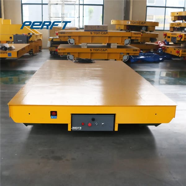 electric flat cart for coils material foundry plant 75 ton